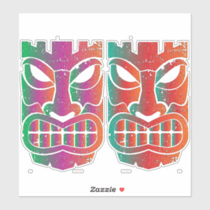 Pegatina Escultura gemela Thunder_Cove de Tiki