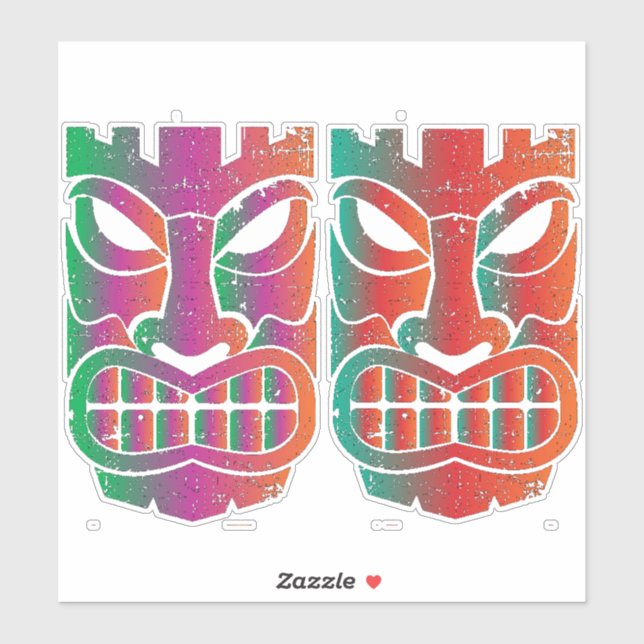 Pegatina Escultura Twin Tiki Thunder_Cove (Hoja)