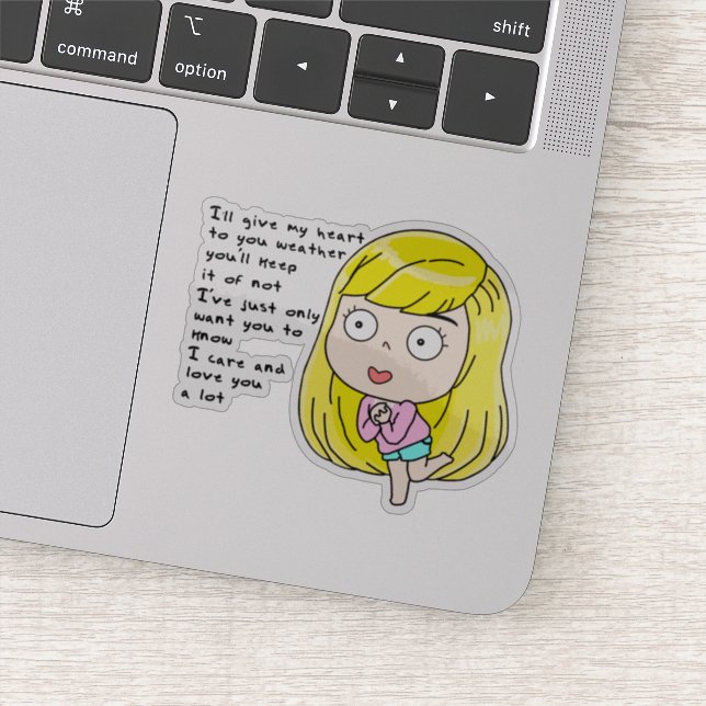 Pegatina Ese chica (Detalle)