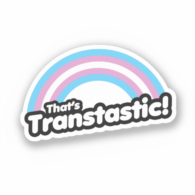 Pegatina Eso es Transtástico (Anverso)