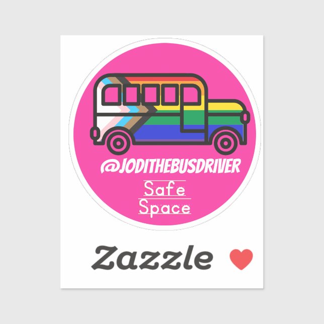 Pegatina Espacio seguro (Hoja)