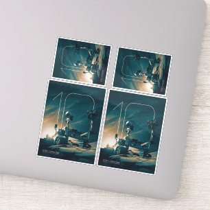 Pegatina Espacio ultraterrestre, sistema solar, 10 años de 