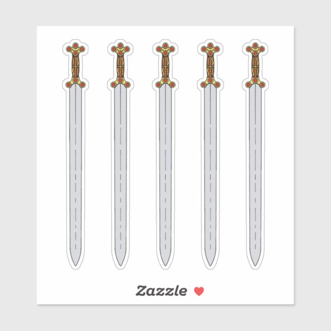 Pegatina Espada celta antigua (Hoja)