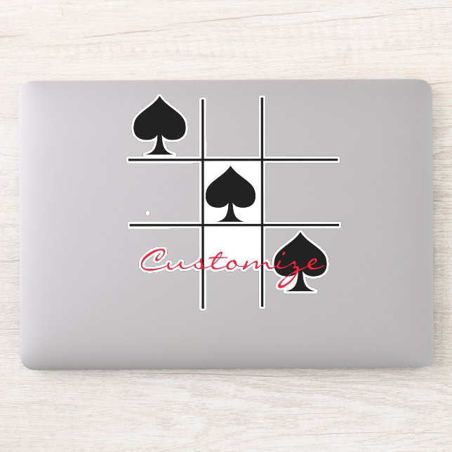 Pegatina Espadas negras Tic Tac Toe Thunder_Cove (Ordenador)