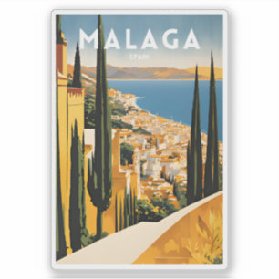 Pegatina España Viaja Málaga