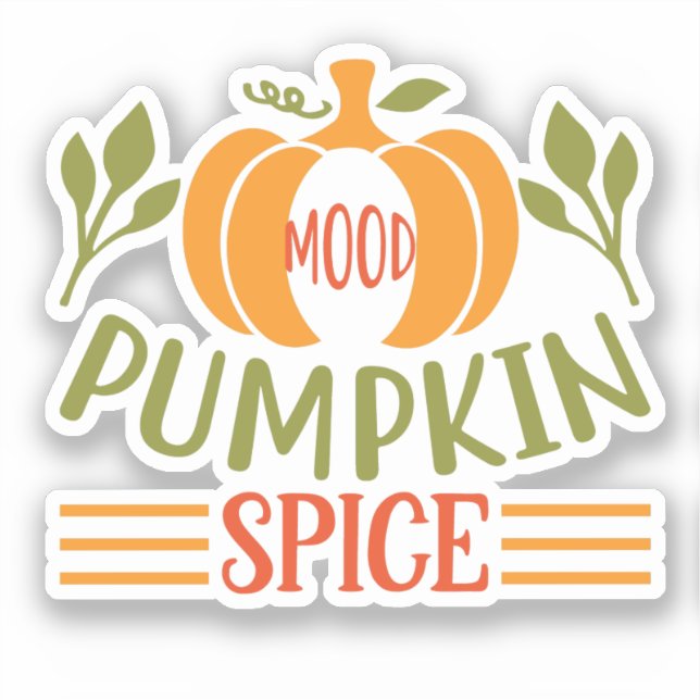 Pegatina Especie de calabaza de ánimo (Anverso)