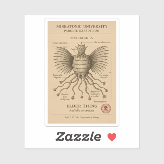 Pegatina Especímenes de cosas mayores - Expedición de Pabod (Hoja)