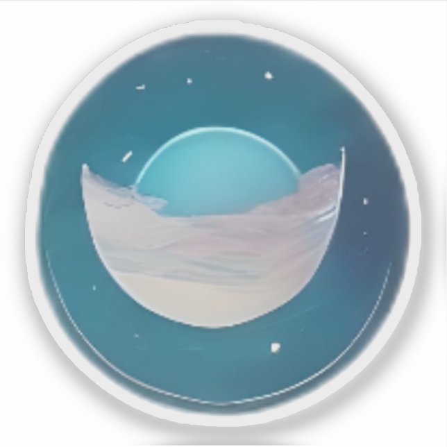 Pegatina Espejo lunar (Anverso)