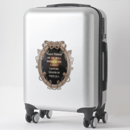 Pegatina Espejo mágico donde está el campamento más hermoso