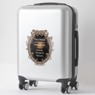 Pegatina Espejo mágico donde está el campamento más hermoso