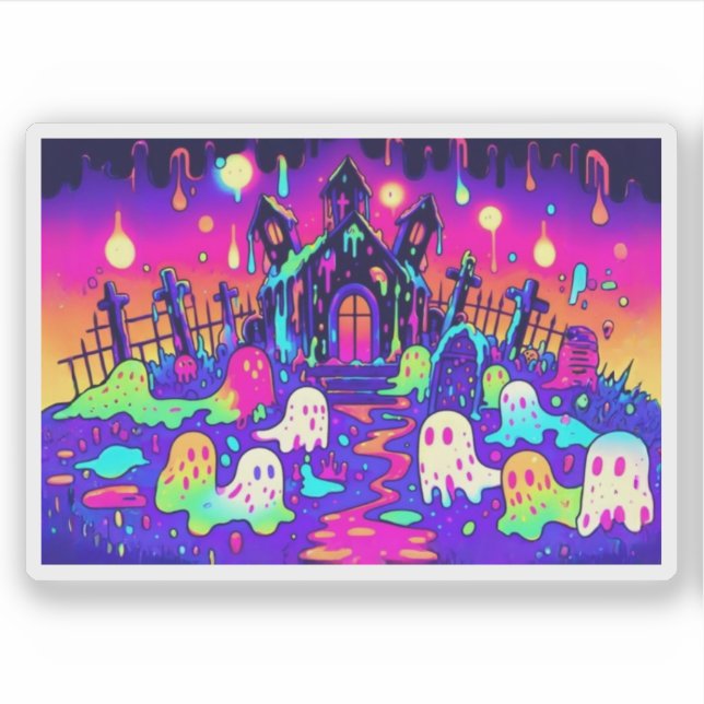 Pegatina Espeluznante 1 (Anverso)