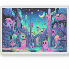 Pegatina Espeluznante fantasma 2