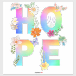 Pegatina Esperanza Inspiradora artística positiva motivacio