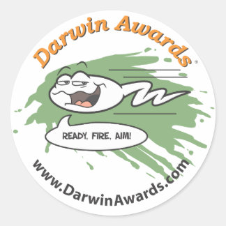 Pegatina espermatozoide - Listo, fuego, objetivo