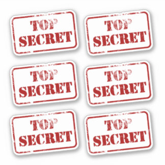 Pegatina Espionaje secreto superior