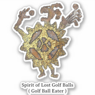 Pegatina Espíritu de bolas de golf perdidas