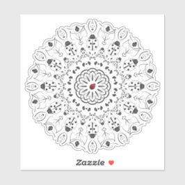 Pegatina Espíritu de la gamba Mandala