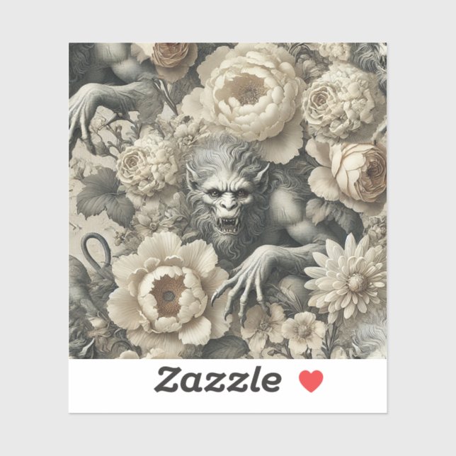 Pegatina Esplendor Lycantrópico - Pil floral de Werewolf gó (Hoja)