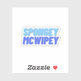 Pegatina Esponjoso McWipey