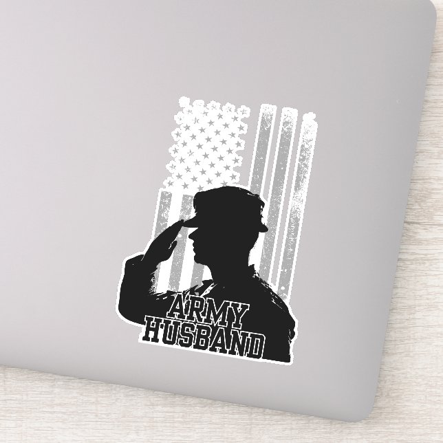 Pegatina Esposo del ejército (Detalle)