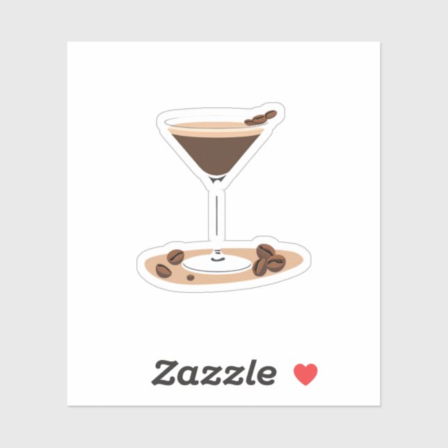 Pegatina Espresso Martini (Hoja)