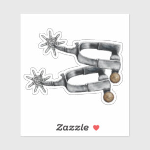 Pegatina Espuelas de plata