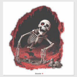 Pegatina Esqueleto de Mención