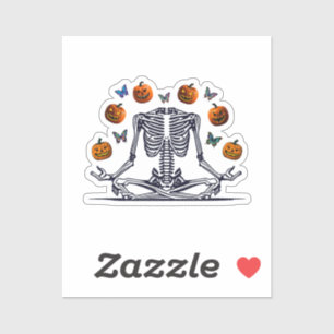 Pegatina Esqueleto de Yoga