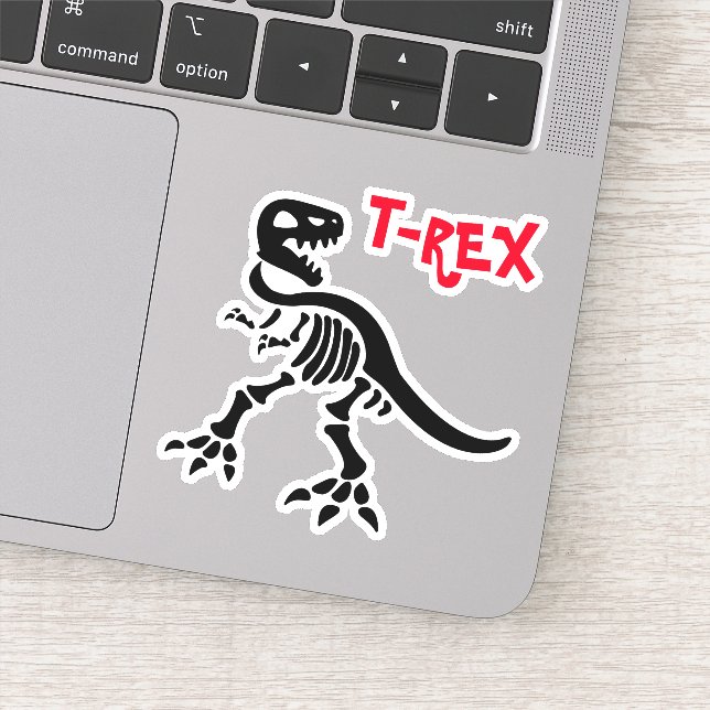 Pegatina Esqueleto T-REX (Detalle)