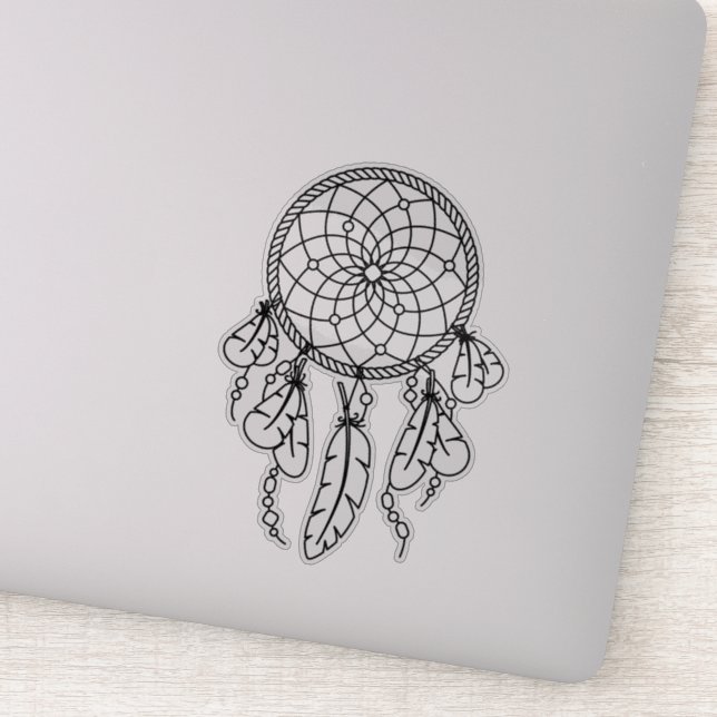 Pegatina Esquema de Dreamcatcher del Boho Tribal (Detalle)