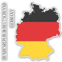 Esquema de mapa de bandera de Alemania