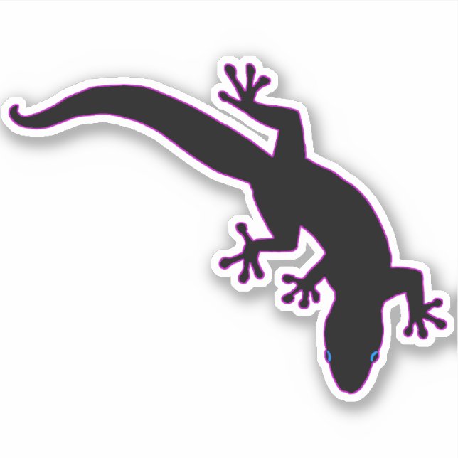 Pegatina Esquema rosa GECKO (Anverso)