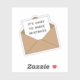 Pegatina Está bien cometer errores