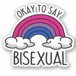 Pegatina Está bien decir bisexual