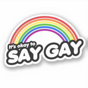 Pegatina Está bien decir gay
