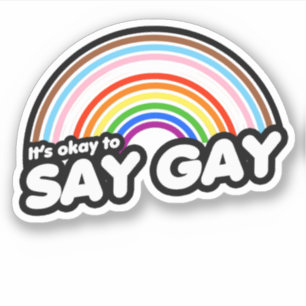 Pegatina Está bien decir gay