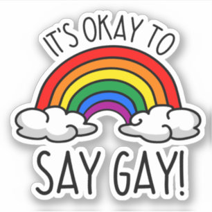 Pegatina Está bien decir gay