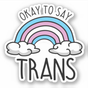 Pegatina Está bien decir trans