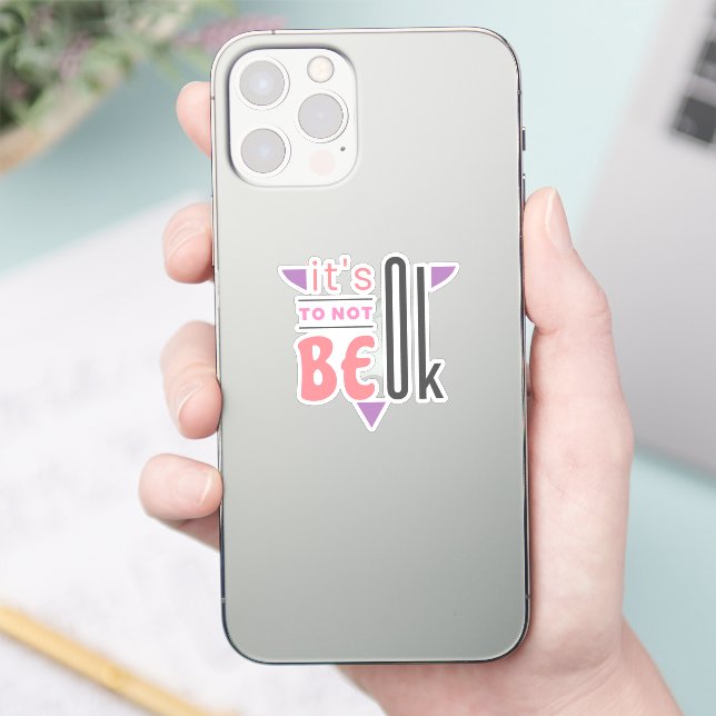 Pegatina Está bien no estar bien (Teléfono)