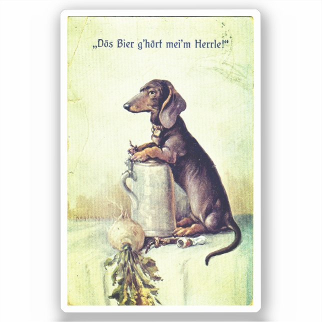 Pegatina ¡Esta cerveza pertenece a mi amo! (Anverso)