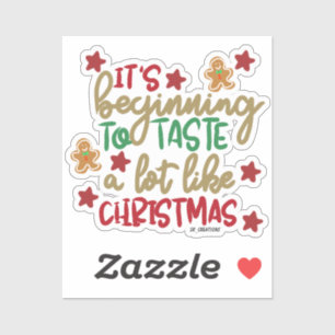 Pegatina Está empezando a probar mucho como Navidades