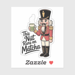 Pegatina Esta nuez funciona con cascanueces de matcha Navid