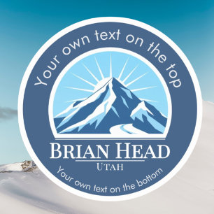 Pegatina Estación de esquí Brian Head Utah