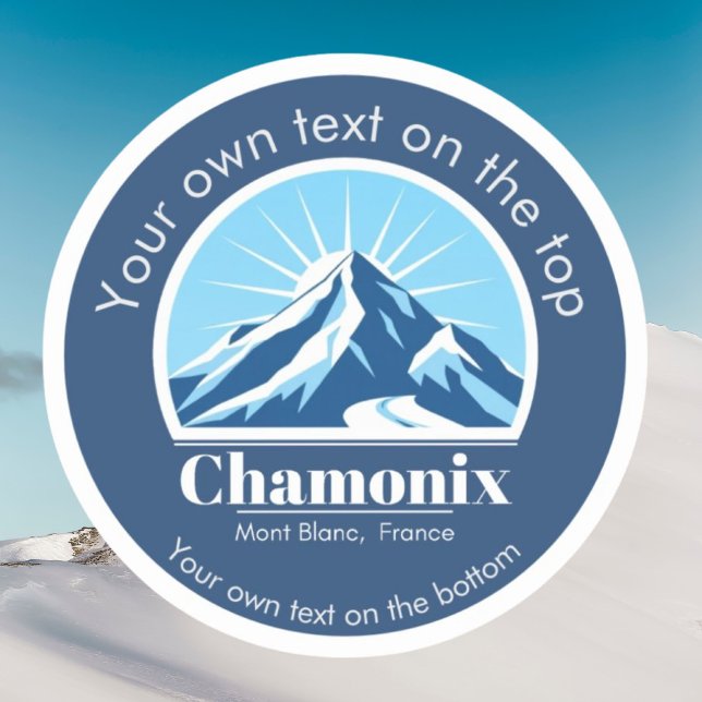 Pegatina Estación de esquí Chamonix Mont Blanc Francia (Subido por el creador)