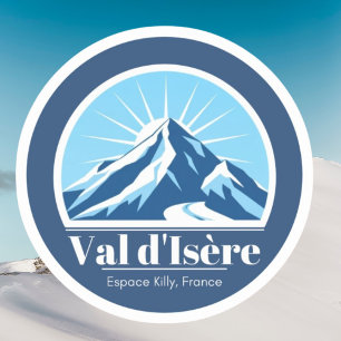 Pegatina Estación de esquí Val d'Isère France