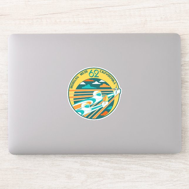 Pegatina Estación Espacial Internacional Expedición ISS-62 (Ordenador)