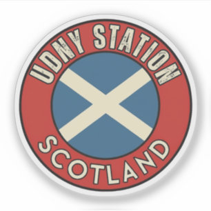 Pegatina Estación Udny, Escocia