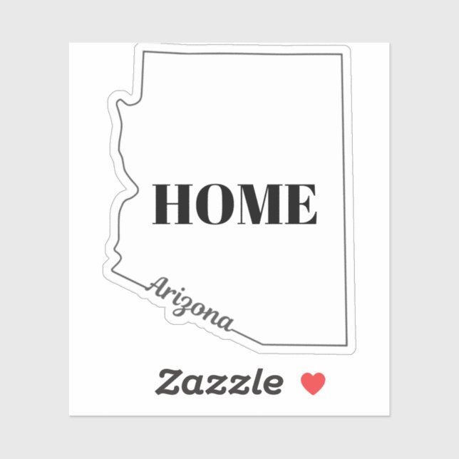 Pegatina Estado de ARIZONA (Hoja)