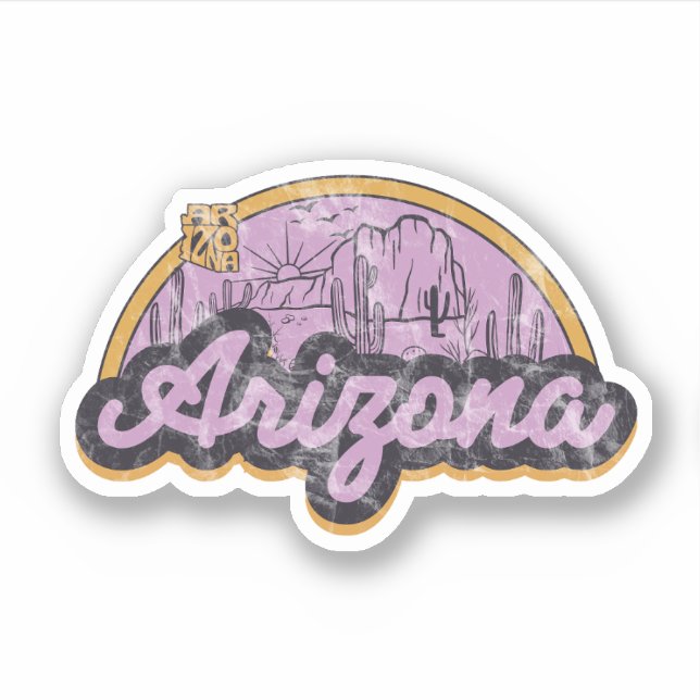 Pegatina Estado de Arizona (Anverso)
