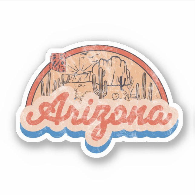 Pegatina Estado de Arizona (Anverso)